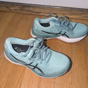 Asics gel cumulus Aqua Blue & Baby Pink , 5.5
